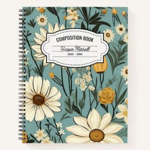 Vintage Botanical Composition Notebook