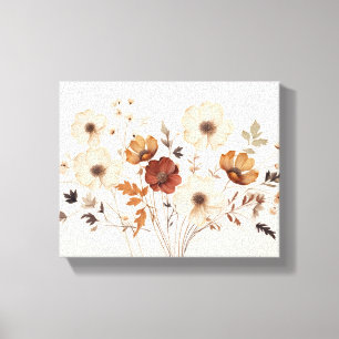 Vintage Botanical Decor Print Canva Art