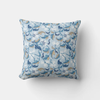 Vintage Botanical Elegance   Throw Pillow