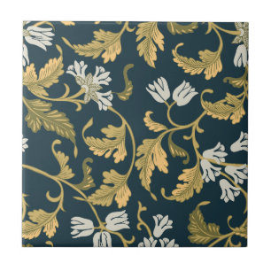 Vintage Botanical Elegance   Tile