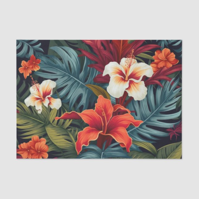 Vintage Botanical Floral Decoupage Paper (Front)