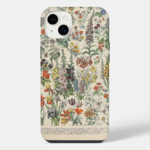 Vintage Botanical Floral Flowers Pattern iPhone 14 Plus Case