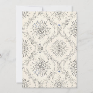 Vintage Botanical Floral Garden Pattern Invitation