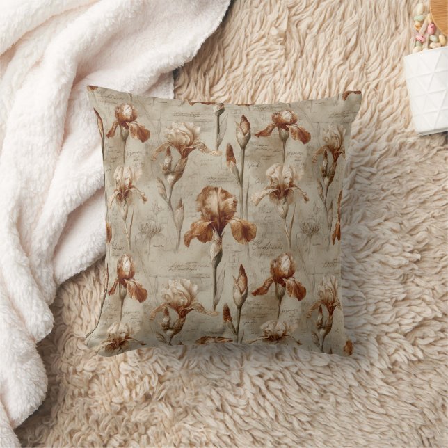 Vintage Botanical Floral Pattern (4) Cushion (Blanket)