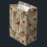 Vintage Botanical Floral Pattern (5) Medium Gift Bag<br><div class="desc">Vintage botanical floral pattern gift bag featuring soft cream and beige flowers with detailed stems,  leaves,  and delicate script accents on an aged neutral background. Elegant and timeless with a rustic floral aesthetic,  this seamless design is ideal for cottagecore lovers,  garden enthusiasts,  vintage style fans,  and botanical art admirers.</div>