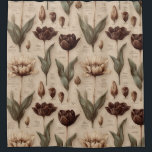 Vintage Botanical Floral Pattern (6) Shower Curtain<br><div class="desc">Vintage botanical floral pattern shower curtain featuring soft cream and beige flowers with detailed stems,  leaves,  and delicate script accents on an aged neutral background. Elegant and timeless with a rustic floral aesthetic,  this seamless design is ideal for cottagecore lovers,  garden enthusiasts,  vintage style fans,  and botanical art admirers.</div>