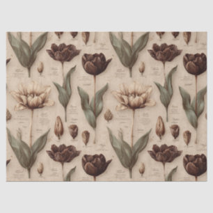 Vintage Botanical Floral Pattern (6) Tissue Paper