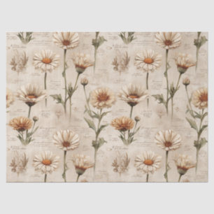 Vintage Botanical Floral Pattern (8) Tissue Paper