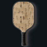 Vintage Botanical Floral Pattern (9) Pickleball Paddle<br><div class="desc">Vintage botanical floral pattern pickleball paddle featuring soft cream and beige flowers with detailed stems,  leaves,  and delicate script accents on an aged neutral background. Elegant and timeless with a rustic floral aesthetic,  this seamless design is ideal for cottagecore lovers,  garden enthusiasts,  vintage style fans,  and botanical art admirers.</div>