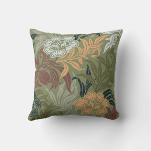 Vintage Botanical Floral Pattern – Art Nouveau Cushion