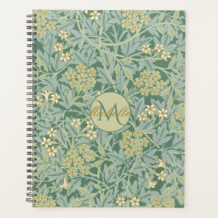 Vintage Botanical Floral Teal and Green Planner