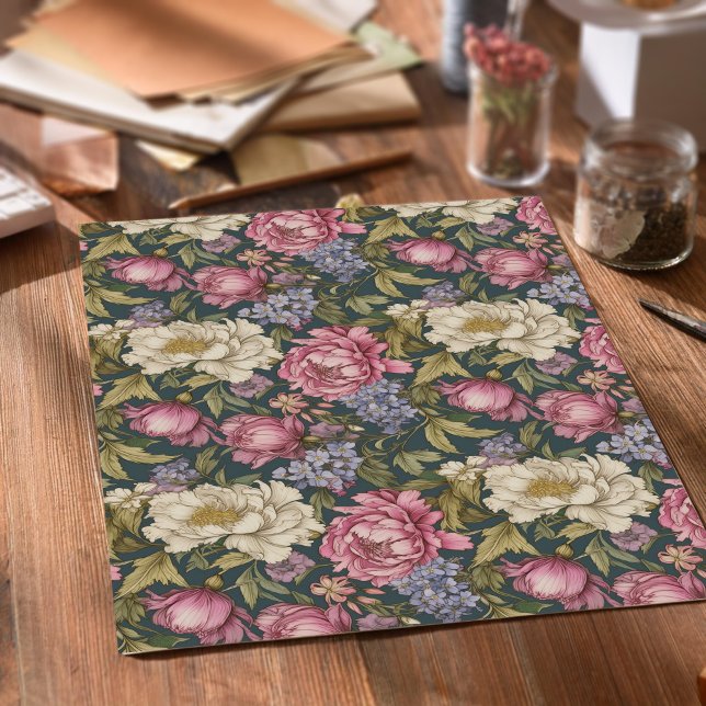 Vintage Botanical Floral Tissue Paper (Creator Uploaded)