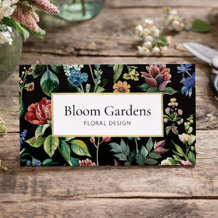 Vintage Botanical Florist Branding Business Card