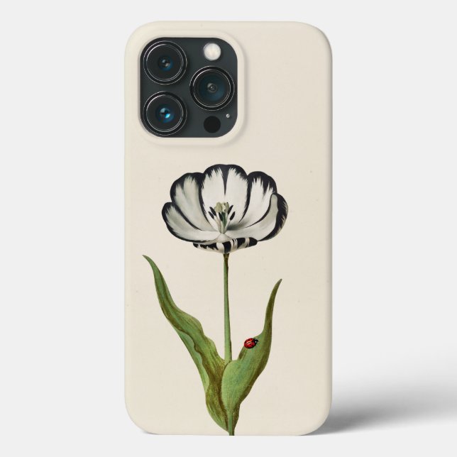 Vintage Botanical Flower Ladybug Case-Mate iPhone Case (Back)