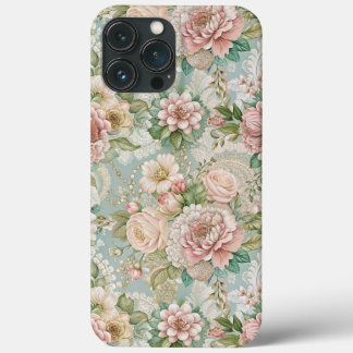 Vintage Botanical, Girly  iPhone 13 Pro Max Case