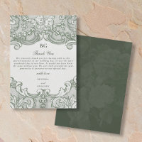 Vintage Botanical Green Garden Party Wedding Theme