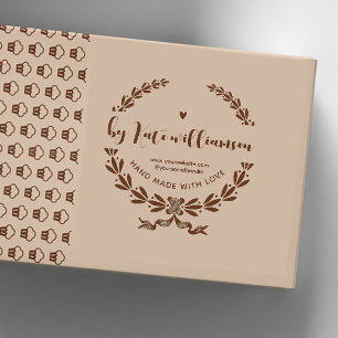 Vintage botanical handmade by rubber stamp