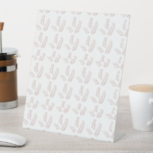 Vintage Botanical Illustration –Elegant Floral Art Pedestal Sign