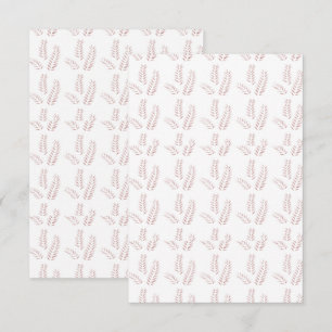 Vintage Botanical Illustration –Elegant Floral Art Thank You Card