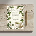 Vintage Botanical Matcha Made in Heaven Shower Invitation<br><div class="desc">Invite your guests to a sophisticated celebration with this "A Matcha Made in Heaven" bridal shower invitation. This design features a refined vintage botanical aesthetic, showcasing detailed illustrations of tea plant blossoms and lush greenery. A traditional matcha bowl with elegant gold-rimmed accents and a bamboo whisk are set against a...</div>