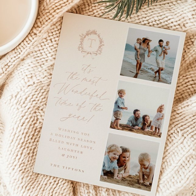 Vintage Botanical Monogram 3 Photo (Creator Uploaded)