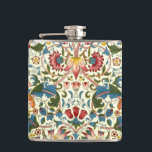 Vintage Botanical Morris Design Hip Flask<br><div class="desc">A classic design named Lodden from the Victorian era by the iconic wallpaper and textile designer William Morris who gathered his creative inspiration from the natural world.</div>