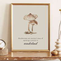 Vintage Botanical Mushroom