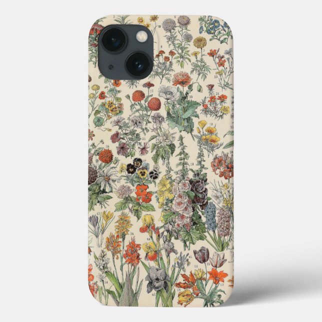 Vintage Botanical Pattern Case-Mate iPhone Case (Back)