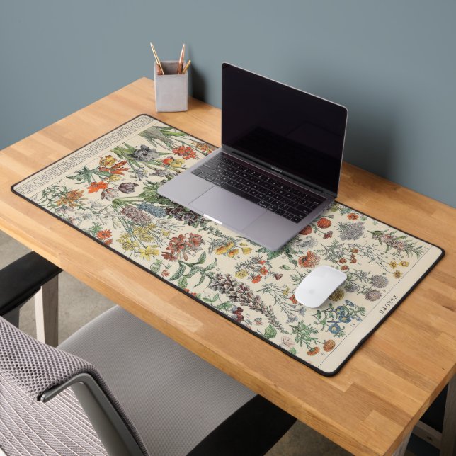 Vintage Botanical Pattern Desk Mat (Office 2)