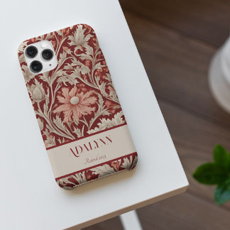 Vintage Botanical Retirement Gifts for Mum Red Case-Mate iPhone 14 Case