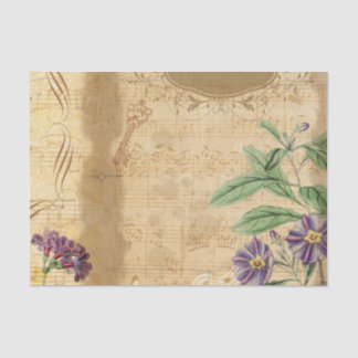 Vintage Botanical Retro Victorian Aged Tissue Pape Paper