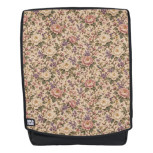 Vintage Botanical Rose Garden & Butterfly Pattern Backpack