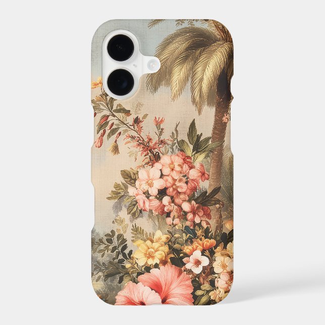 Vintage Botanical Scene with Palms (Back)