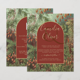 Vintage Botanical Terracotta Florals Arch WEDDING