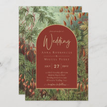 Vintage Botanical Terracotta Florals Arch WEDDING