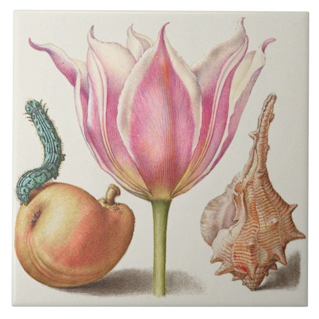 Vintage Botanical Tile (Front)