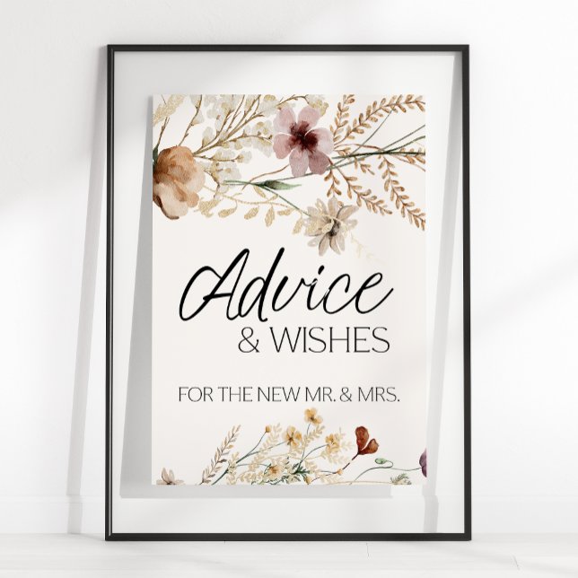 Vintage Botanical Tiny Floral Card & Gifts Sign (Creator Uploaded)