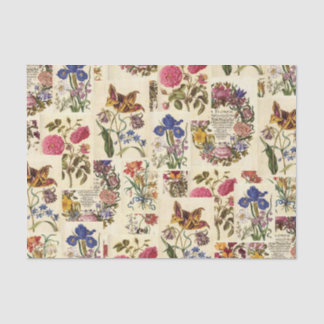 Vintage Botanical Tissue for Decoupage Paper