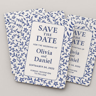 Vintage Botanical Wedding Invitation Elegant