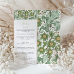Vintage Botanical Wedding Menu Card<br><div class="desc">This Vintage Botanical Wedding Menu Card exudes timeless charm and sophistication. Adorned with a classic floral pattern featuring hues of sage green, soft avocado, and subtle walnut accents, it captures the essence of a bygone era while remaining fresh and contemporary. The menu is presented in an elegant font that gracefully...</div>