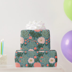 Vintage Botanical Wildflower Wrapping Paper