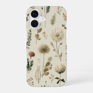 Vintage Botanical Wildflowers & Herbs Phone Case