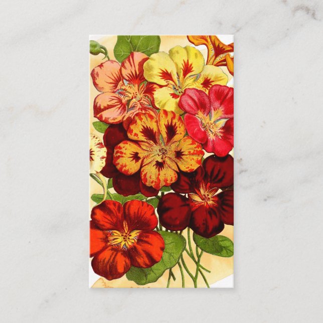 Vintage Botanical Writing Prompt Journal Card (Front)