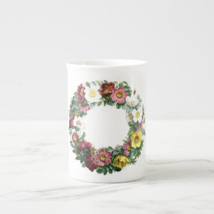Vintage Botanicals Illustrations Bone China Mug