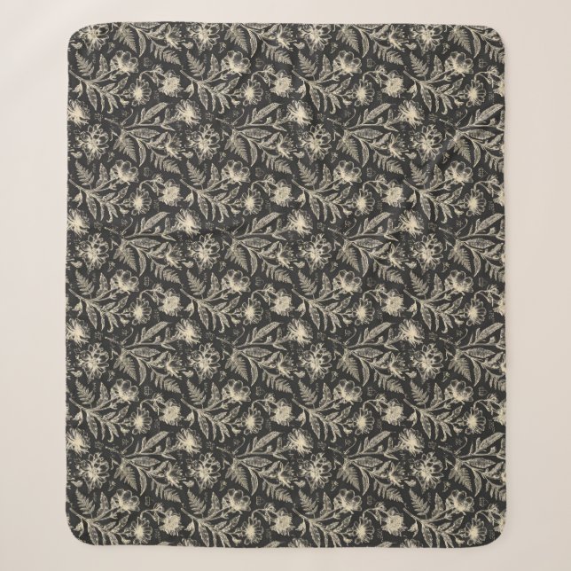Vintage Botanicals Sherpa Blanket (Front)