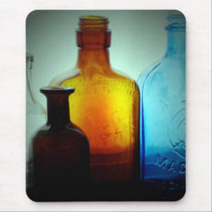 Vintage Bottle Still Life Mouse Pad
