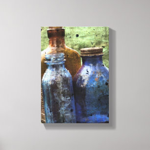 Vintage Bottles Canvas Print