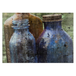Vintage Bottles Cutting Board