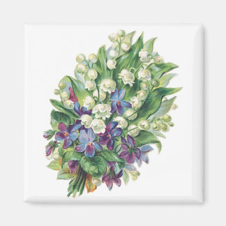 Vintage Bouquet 2 Customisable Magnet