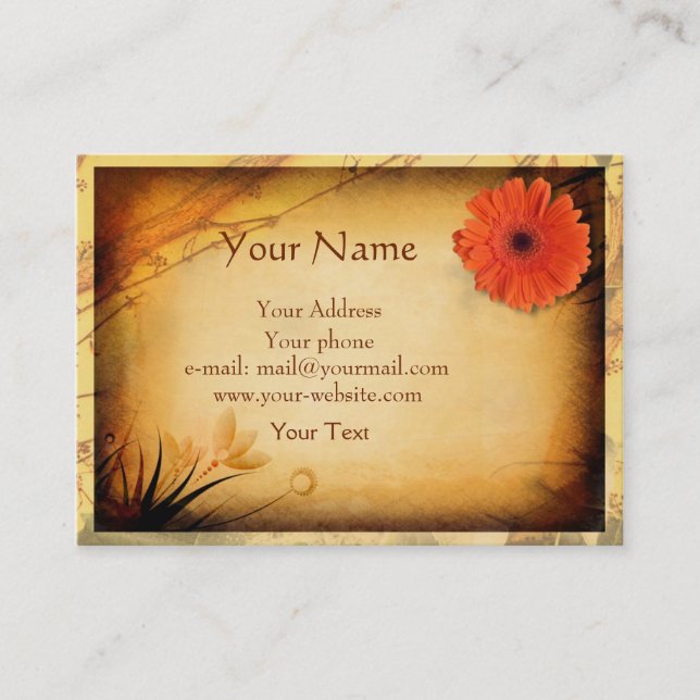 Vintage Boutique Business Card (Front)